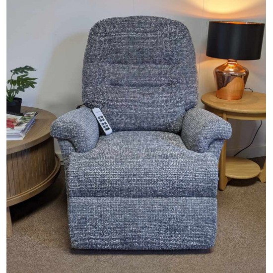 SHOWROOM CLEARANCE ITEM - RISER RECLINER - Sherborne Beaumont Petite Dual Motor Riser Recliner with Adjustable Headrest & Lumbar