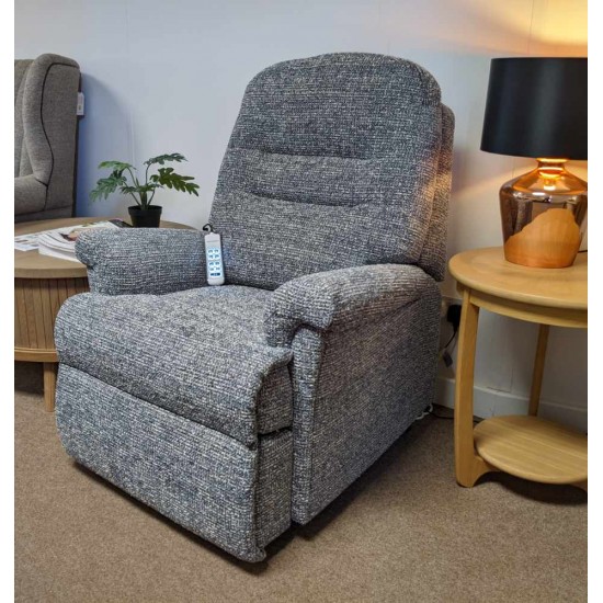 SHOWROOM CLEARANCE ITEM - RISER RECLINER - Sherborne Beaumont Petite Dual Motor Riser Recliner with Adjustable Headrest & Lumbar