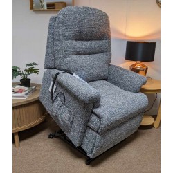 SHOWROOM CLEARANCE ITEM - RISER RECLINER - Sherborne Beaumont Petite Dual Motor Riser Recliner with Adjustable Headrest & Lumbar