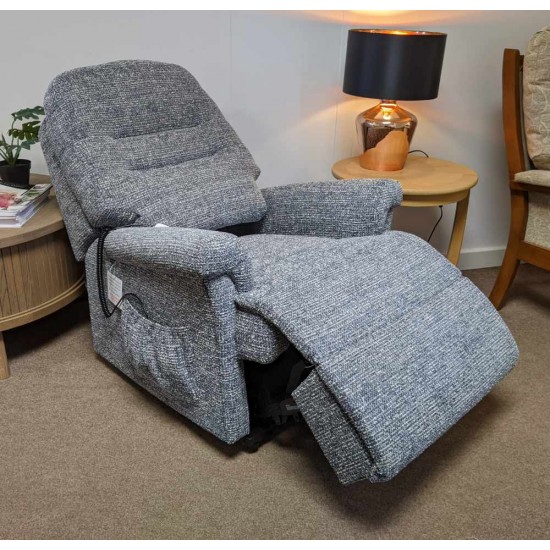 SHOWROOM CLEARANCE ITEM - RISER RECLINER - Sherborne Beaumont Petite Dual Motor Riser Recliner with Adjustable Headrest & Lumbar