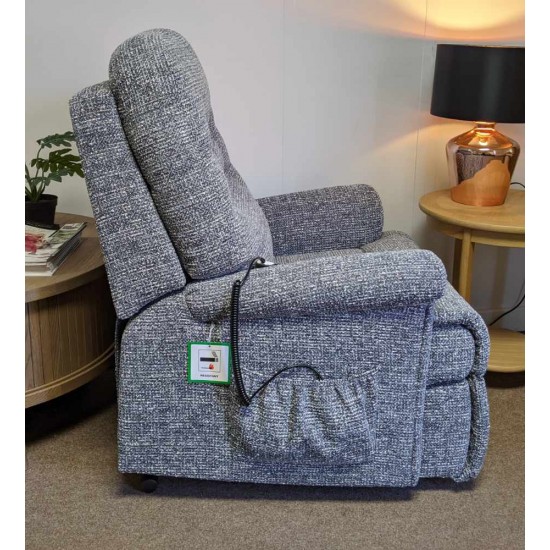 SHOWROOM CLEARANCE ITEM - RISER RECLINER - Sherborne Beaumont Petite Dual Motor Riser Recliner with Adjustable Headrest & Lumbar