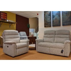 SHOWROOM CLEARANCE ITEM - Sherborne Comfi-Sit 2 Seater Sofa & Standard Power Recliner in small size