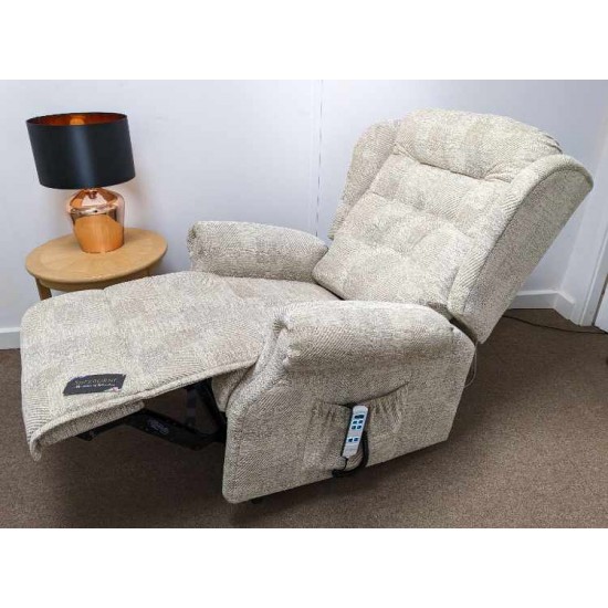 SHOWROOM CLEARANCE ITEM - RISER RECLINER - Lynton Royale Dual Motor Riser Recliner woth Adjustable Lumbar Cushion - FOR LEFT HANDED USER