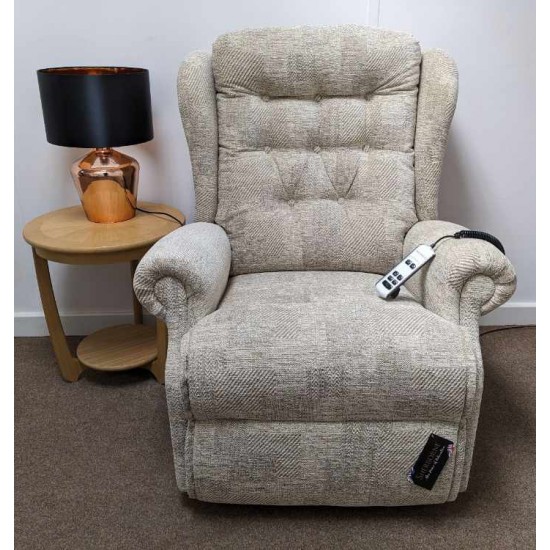 SHOWROOM CLEARANCE ITEM - RISER RECLINER - Lynton Royale Dual Motor Riser Recliner woth Adjustable Lumbar Cushion - FOR LEFT HANDED USER