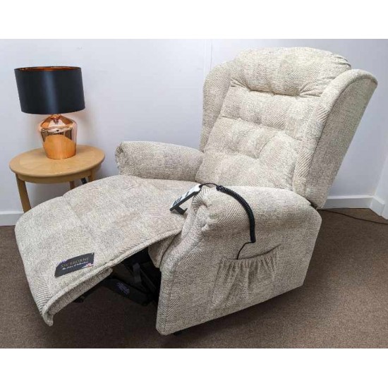 SHOWROOM CLEARANCE ITEM - RISER RECLINER - Lynton Royale Dual Motor Riser Recliner woth Adjustable Lumbar Cushion - FOR LEFT HANDED USER