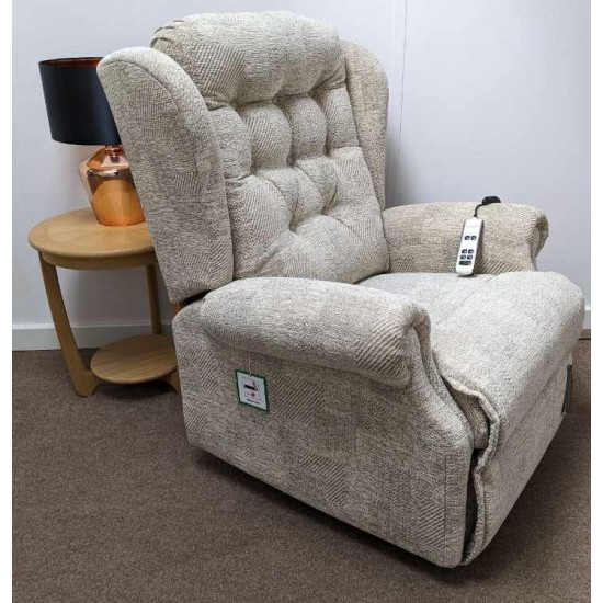 SHOWROOM CLEARANCE ITEM - RISER RECLINER - Lynton Royale Dual Motor Riser Recliner woth Adjustable Lumbar Cushion - FOR LEFT HANDED USER