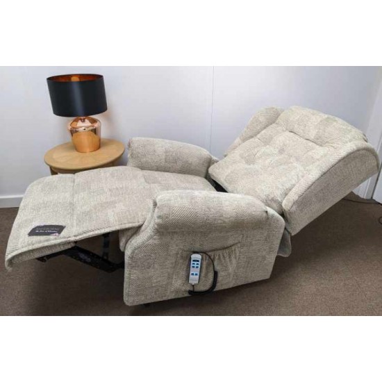 SHOWROOM CLEARANCE ITEM - RISER RECLINER - Lynton Royale Dual Motor Riser Recliner woth Adjustable Lumbar Cushion - FOR LEFT HANDED USER