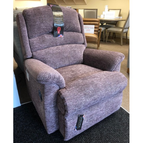 SHOWROOM CLEARANCE ITEM - Sherborne Olivia 3 Seater Sofa and Manual Recliner