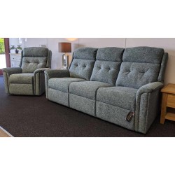 SHOWROOM CLEARANCE ITEM - Sherborne Roma 3 Seater Sofa & Recliner Chair 